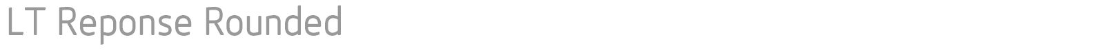 LT Reponse font preview